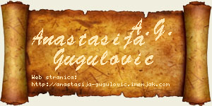 Anastasija Gugulović vizit kartica